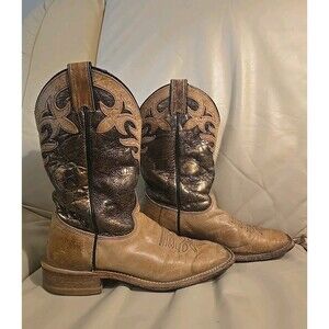 Justin Boots Leather Bent Rail  Womens Classic Boots Square Toe Brown, 8B